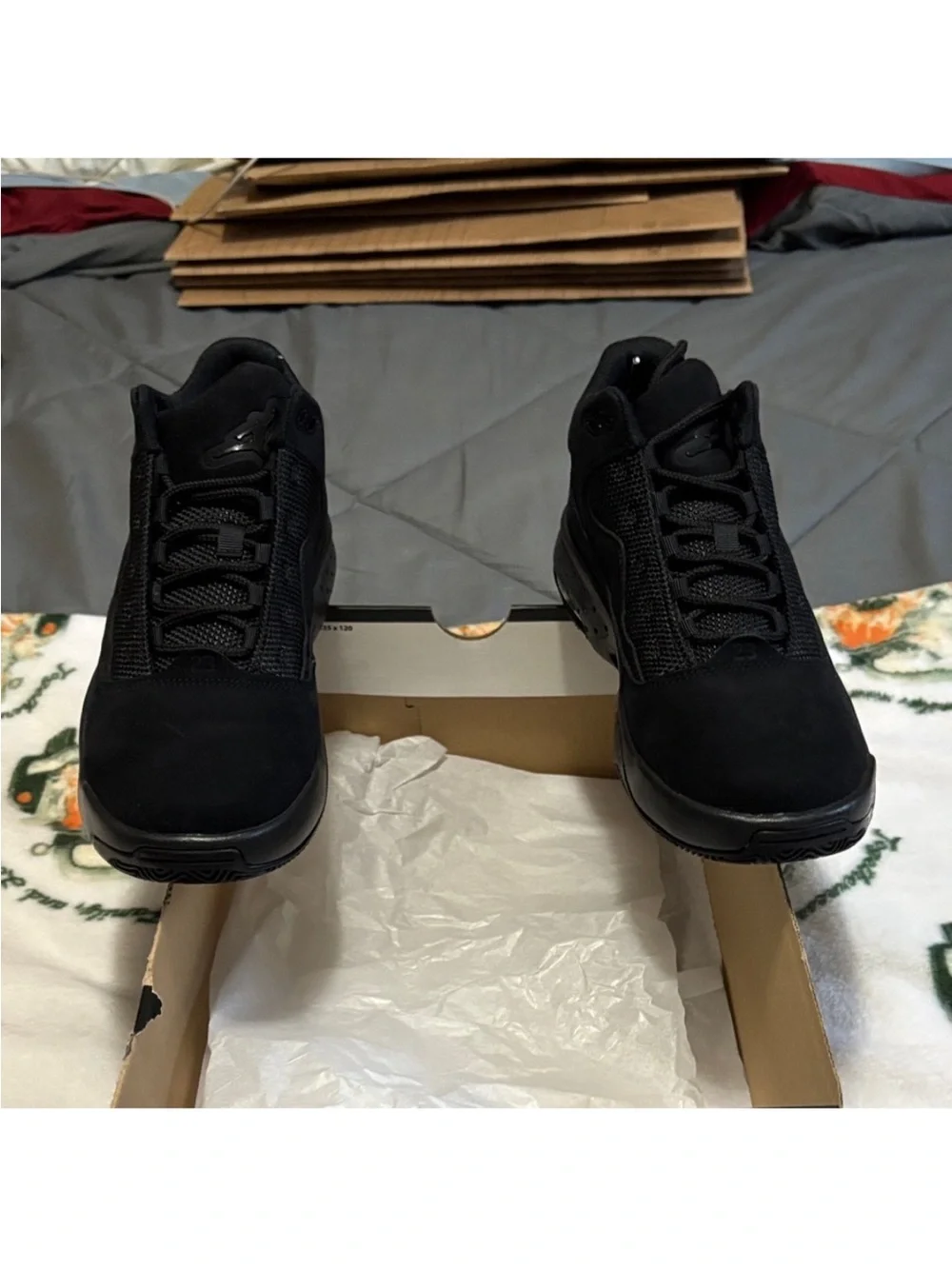 Men's Jordan Max Aura 2 Triple Black Athletic Sneakers
